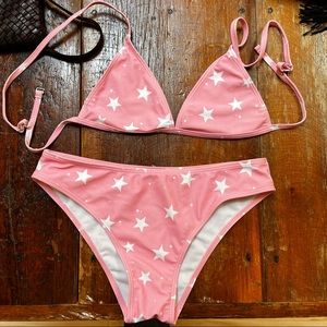 Pink & White Bikini